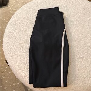 Black leggings with White Trim